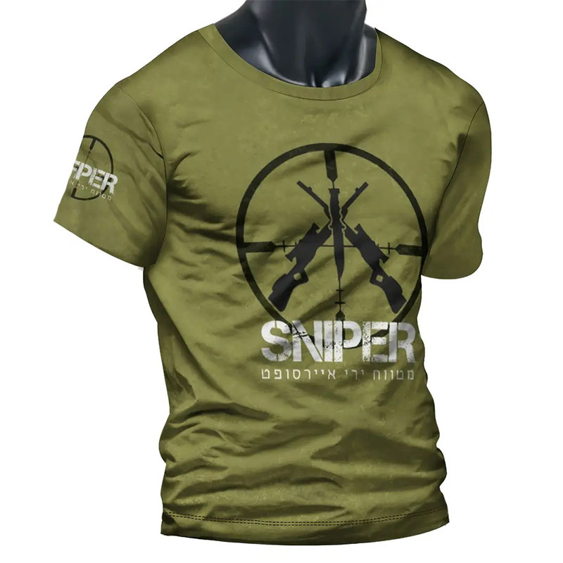 Crossfit Mayhem - Summer New Men's T-shirt Sniper Printed