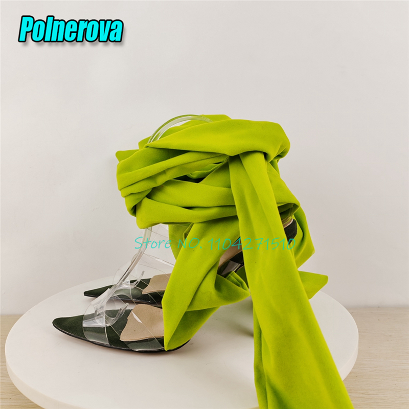 Green Ankle Wrapped High Heels - огляд і ціна Crossfit Lady