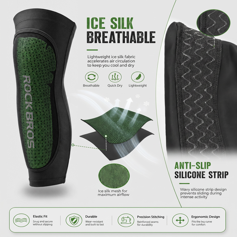 ROCKBROS Cool Sport Legs MTB C - огляд і ціна Knee Sleeve Pair