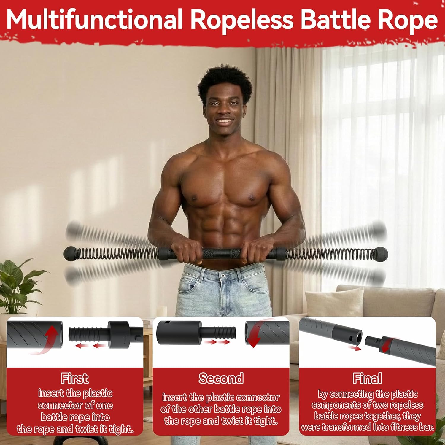 2-in-1 Upgraded Cordless Battl - огляд і ціна Crossfit Training Gear
