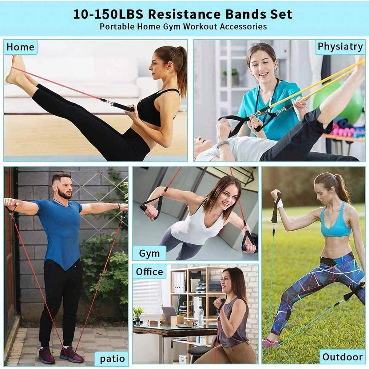 Gym Fitness Resistance Bands f - огляд і ціна Crossfit Training Gear